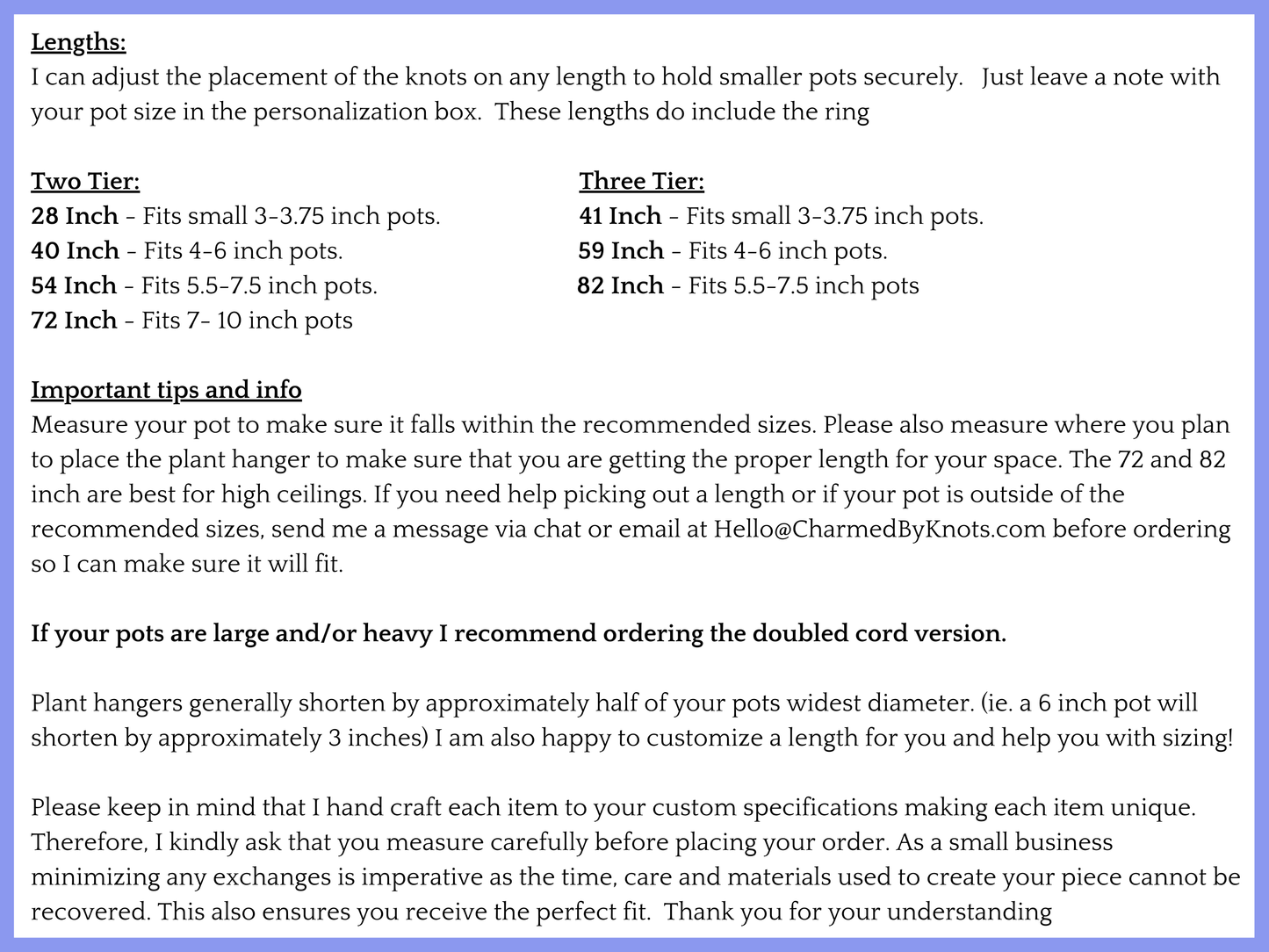 Two and Three Tier Plant Hanger