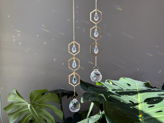 Hexagonal Crystal Suncatcher