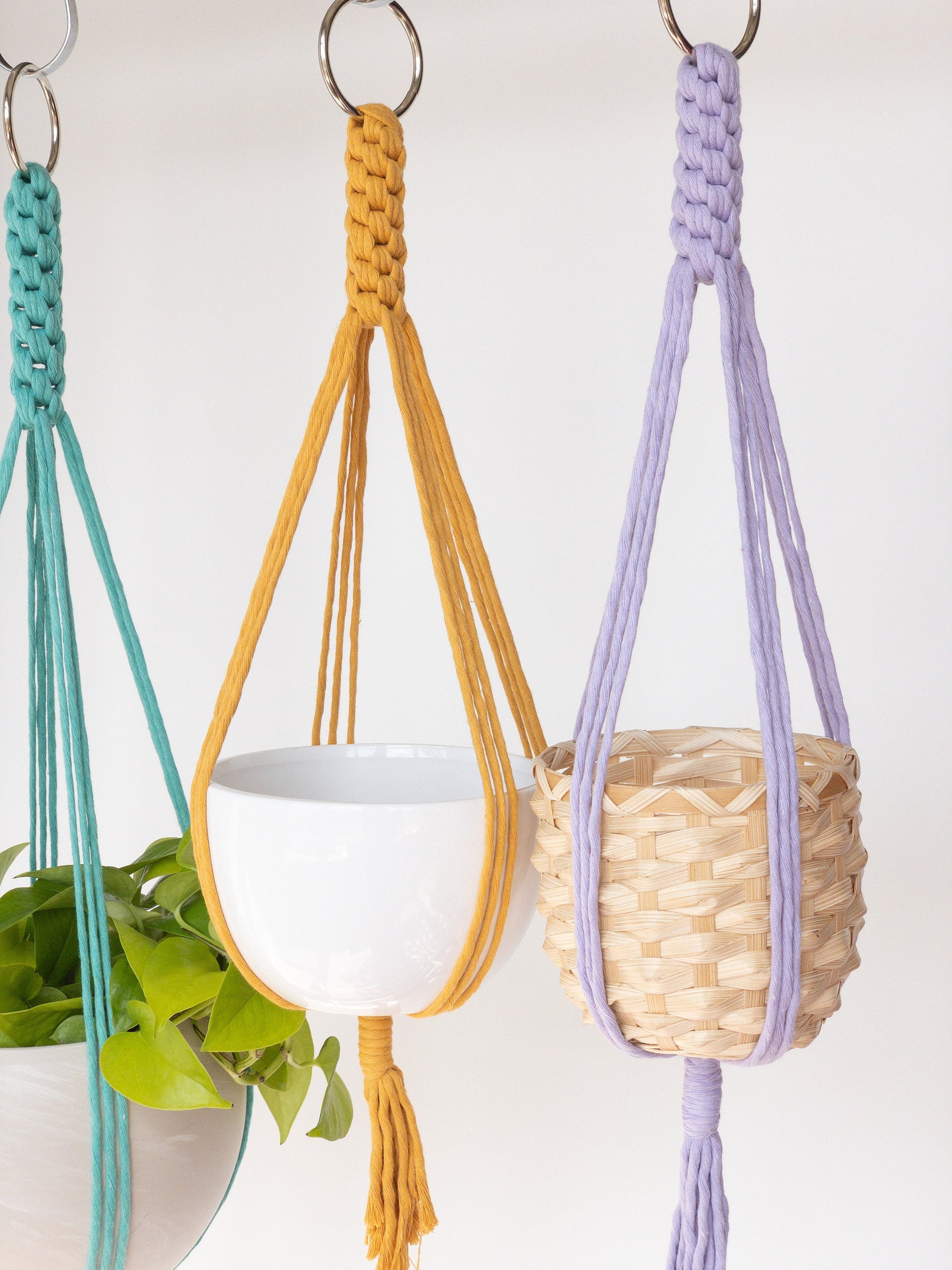 Hanging Planter, Macrame Plant Hanger, Hanging Plant Holder, Window Plant Hanger, Modern Plant Hanger, Colorful Planter, Plant Hanger