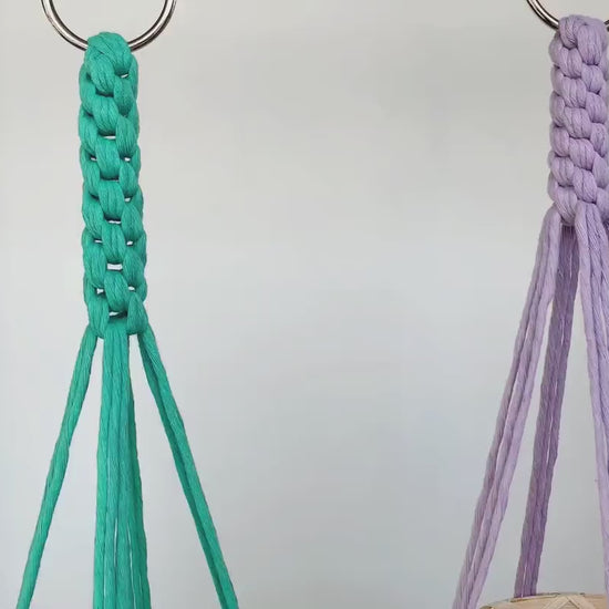 Hanging Planter, Macrame Plant Hanger, Hanging Plant Holder, Window Plant Hanger, Modern Plant Hanger, Colorful Planter, Plant Hanger