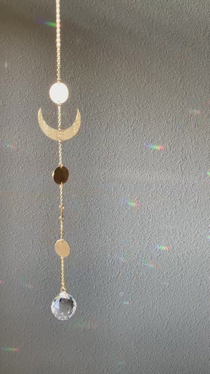 Moonphase Crystal Sun Catcher