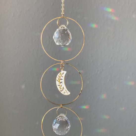 Suncatcher, Rainbow Maker, Dopamine Decor, Crystal Prism Sun Catcher, Light Catcher, Feng Shui Decor, Hanging Crystal Suncatcher