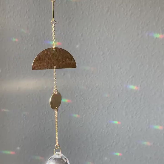 Suncatcher, Rainbow Maker, Dopamine Decor, Crystal Prism Sun Catcher, Light Catcher, Feng Shui Decor, Hanging Crystal Suncatcher